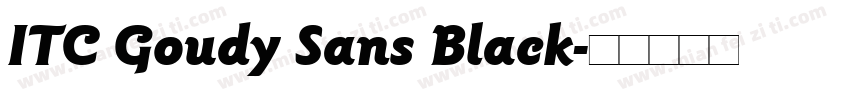 ITC Goudy Sans Black字体转换